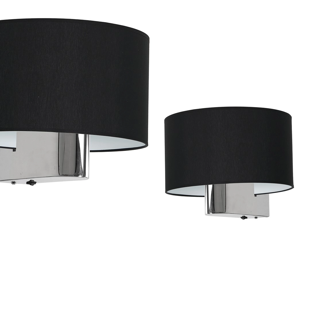 Wall lamp CASINO BLACK/CHROME 1xE27 ML6377