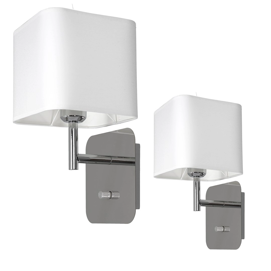 Wall lamp NAPOLI WHITE/CHROME 1xE27 ML6359
