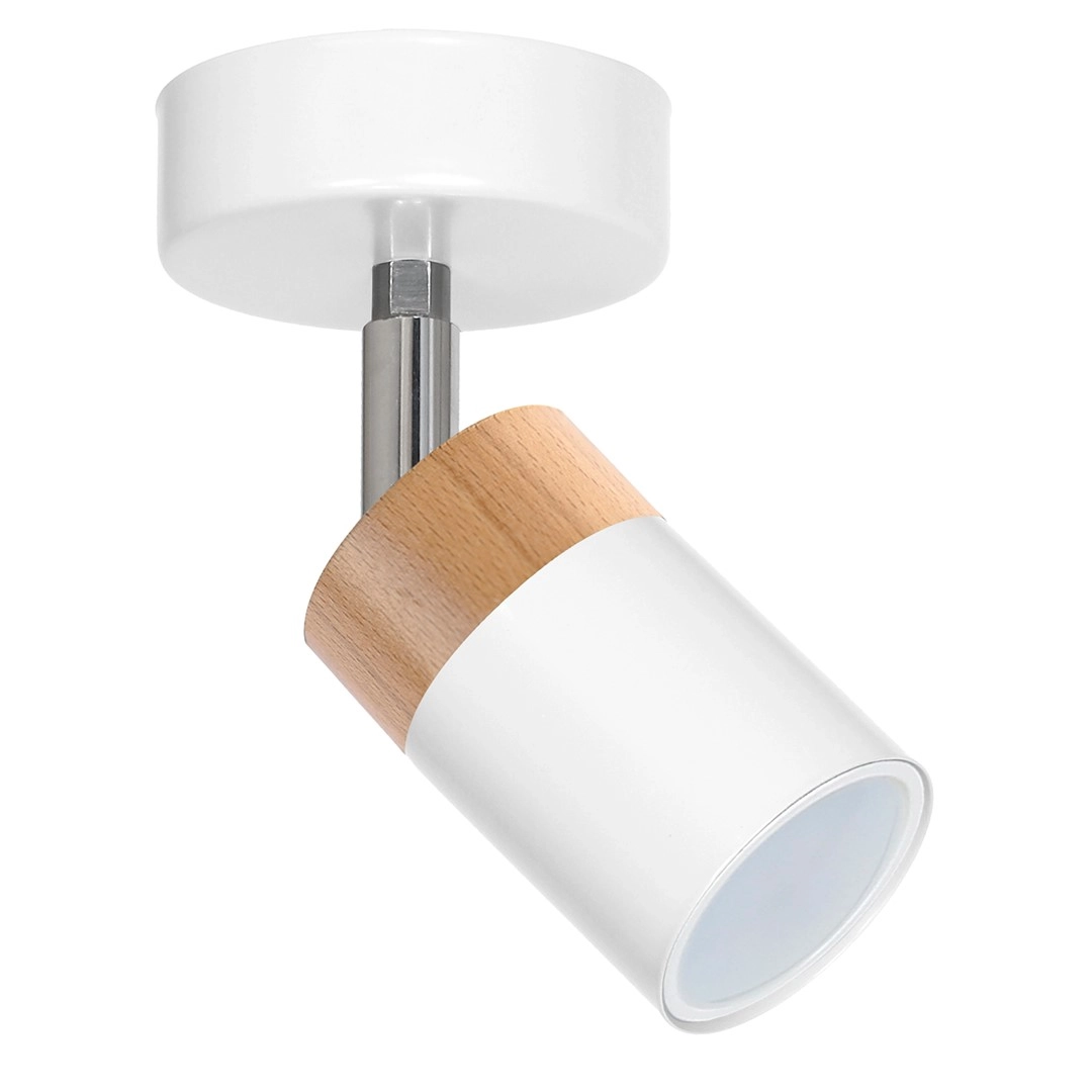 Wall lamp JOKER WHITE/WOOD 1xGU10 MLP6299
