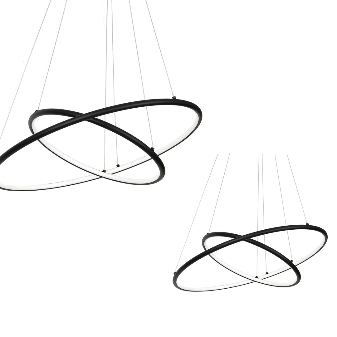 HANGING LAMP ORION BLACK 53W LED