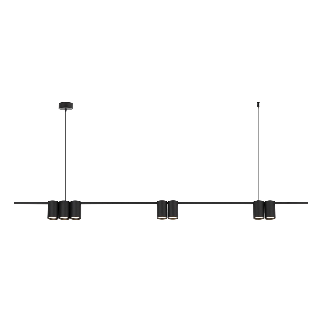 Hanging lamp (strip) GENESIS BLACK 7xGU10