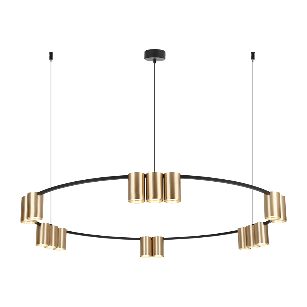 Pendant lamp (wheel) GENESIS BLACK GOLD