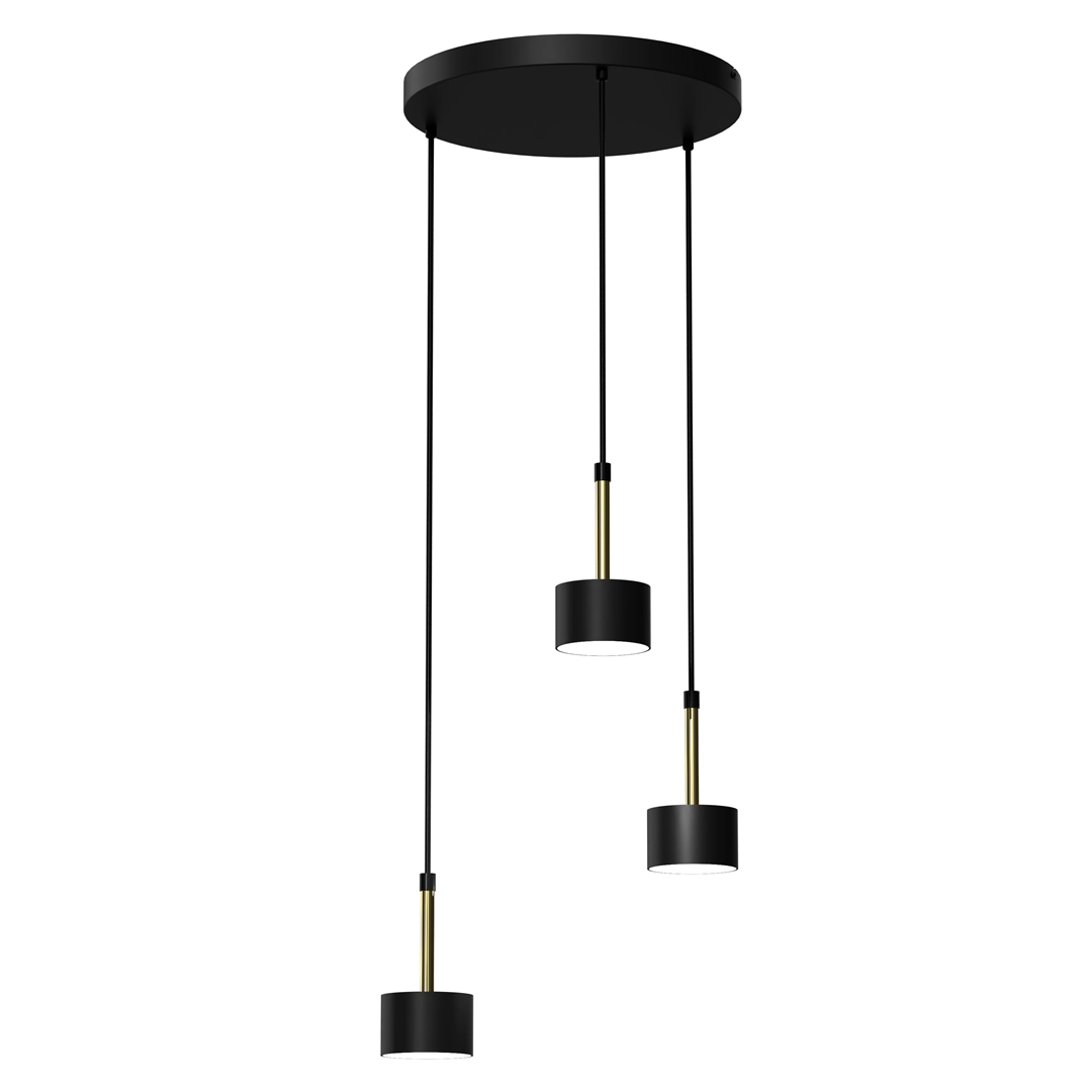 Hanging lamp ARENA BLACK/GOLD 3xGx53 0001-00019-49642