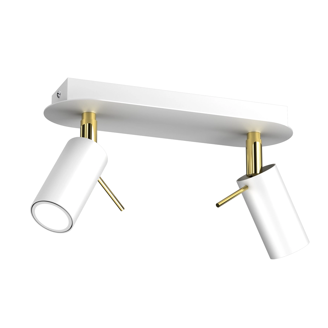 Ceiling lamp PRESTON GOLD/WHITE 2x mini