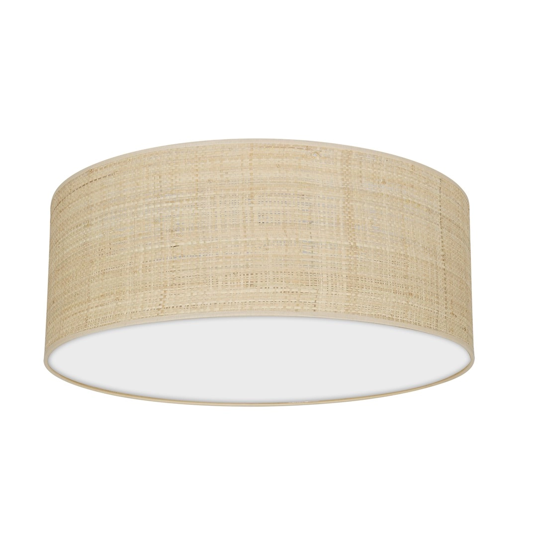 Ceiling lamp MARSHALL WHITE/RATTAN 2xE27 Ř40cm