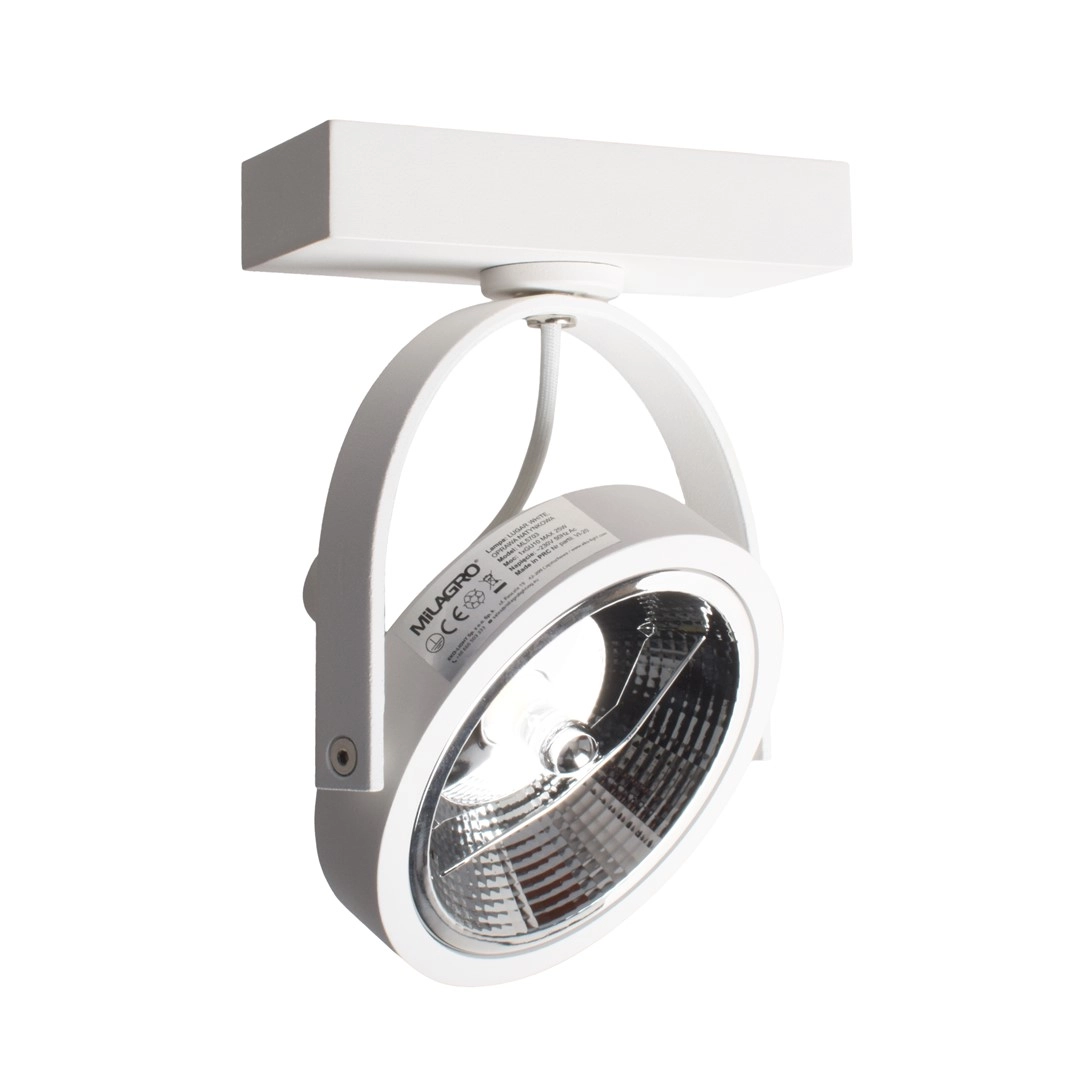 Surface-mounted luminaire Lugar White 1xAR111 GU10