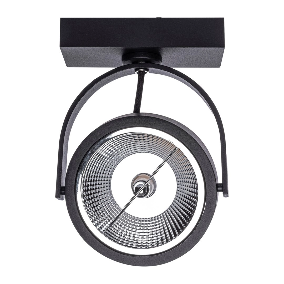 Surface-mounted luminaire Lugar Black 1xAR111 GU10