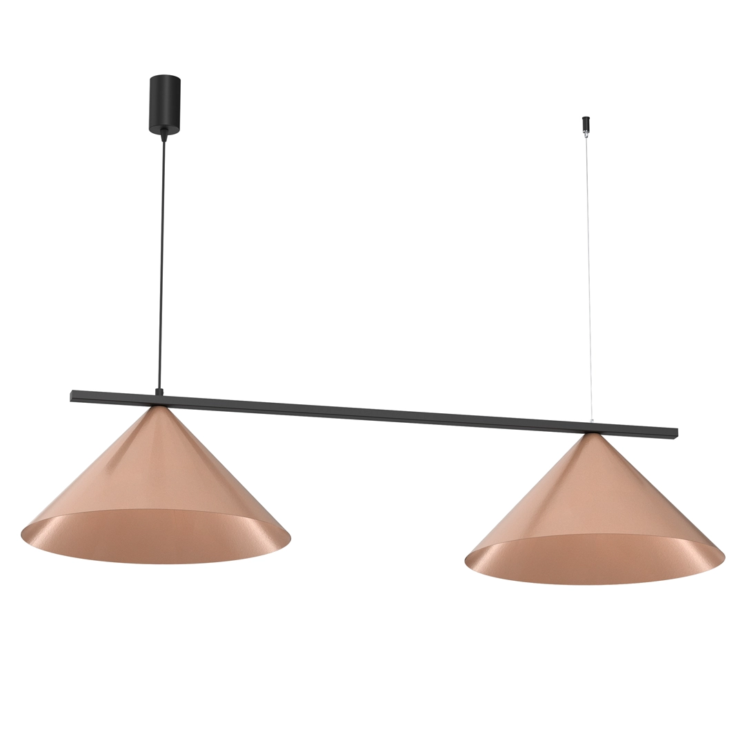 Pendant lamp CAPITAL BLACK-COPPER 2XGX53 0001-00020-35805