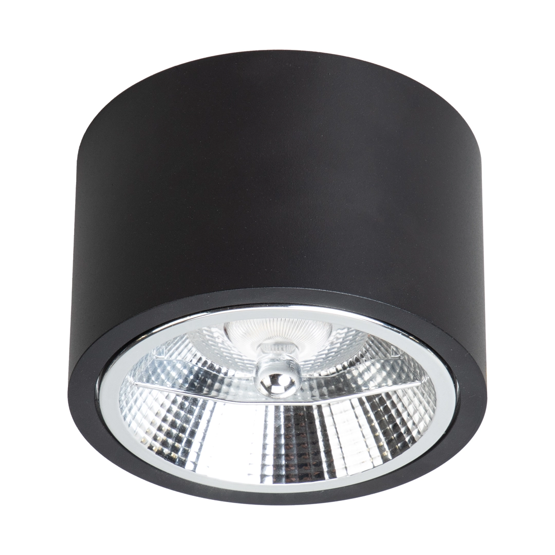 Surface-mounted luminaire Redondo Black 1xAR111 GU10