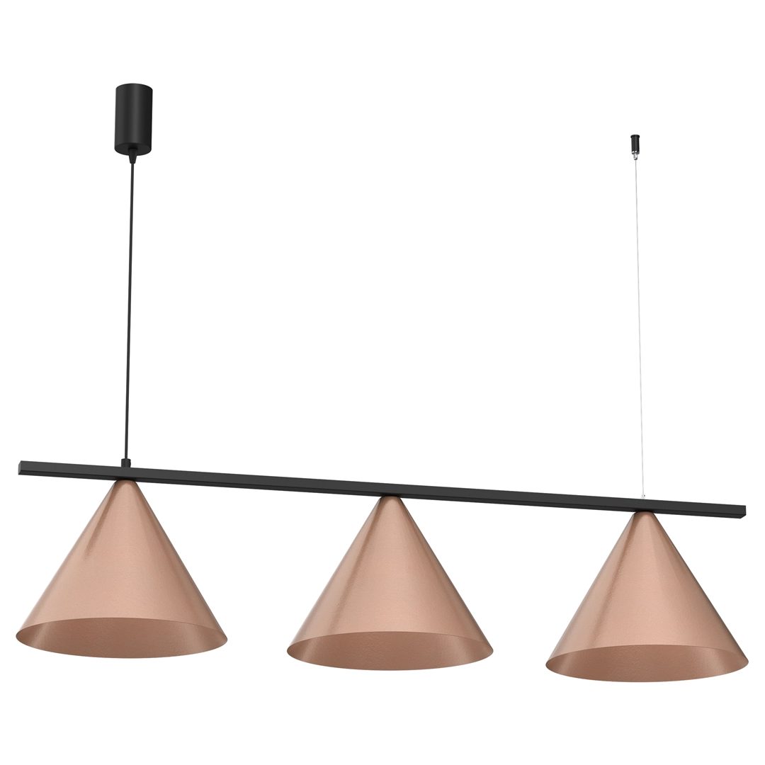 Pendant lamp CAPITAL BLACK-COPPER 3XGX53 5902693709404