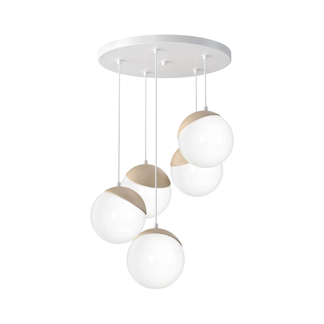 Hanging lamp SFERA WOOD 5xE14 MLP5426