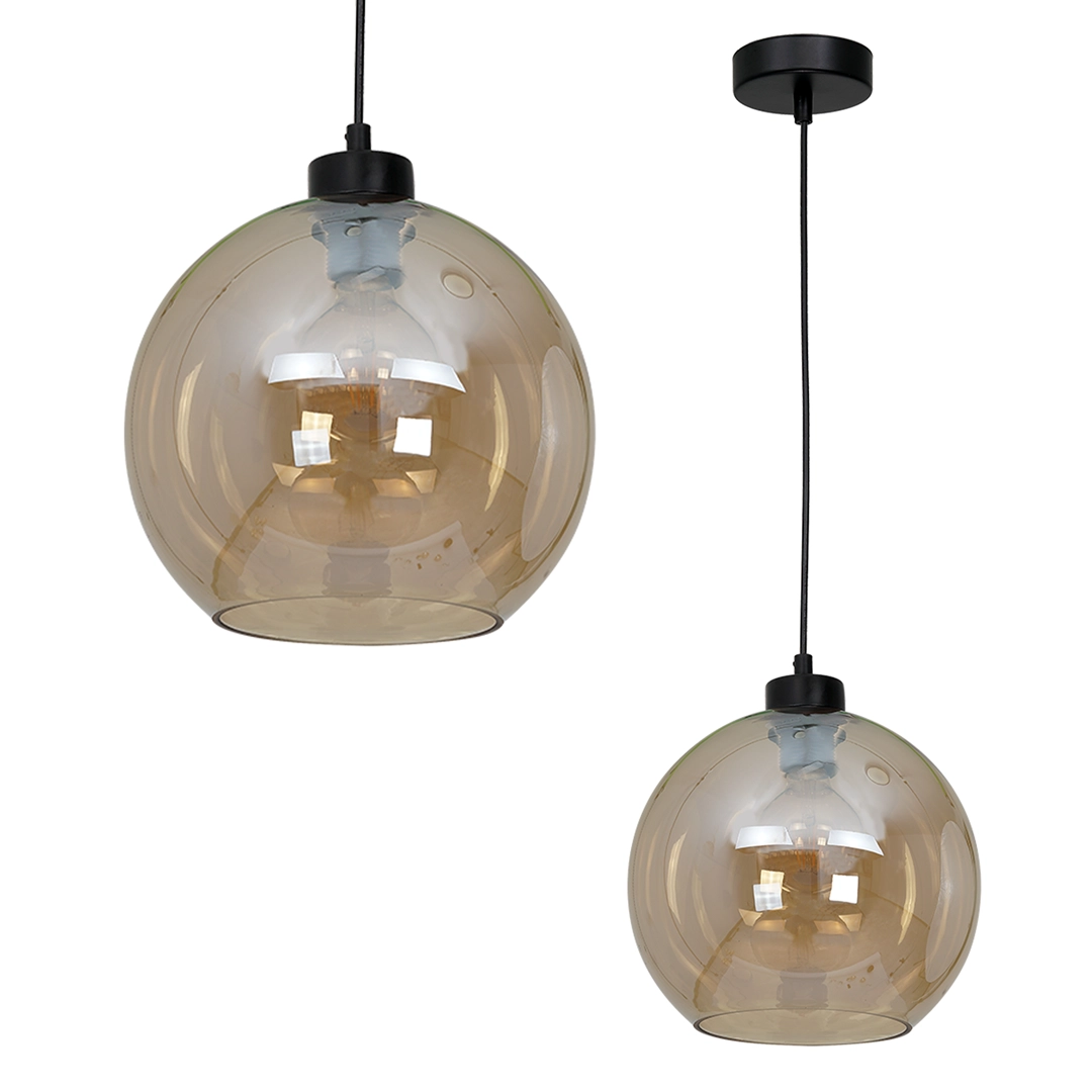 Hanging lamp SOFIA AMBER 1xE27 MLP6578