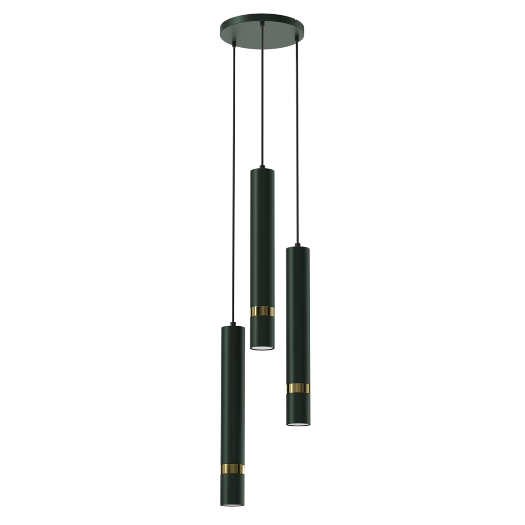 Hanging lamp JOKER GREEN/GOLD 3xGU10 5902693789192