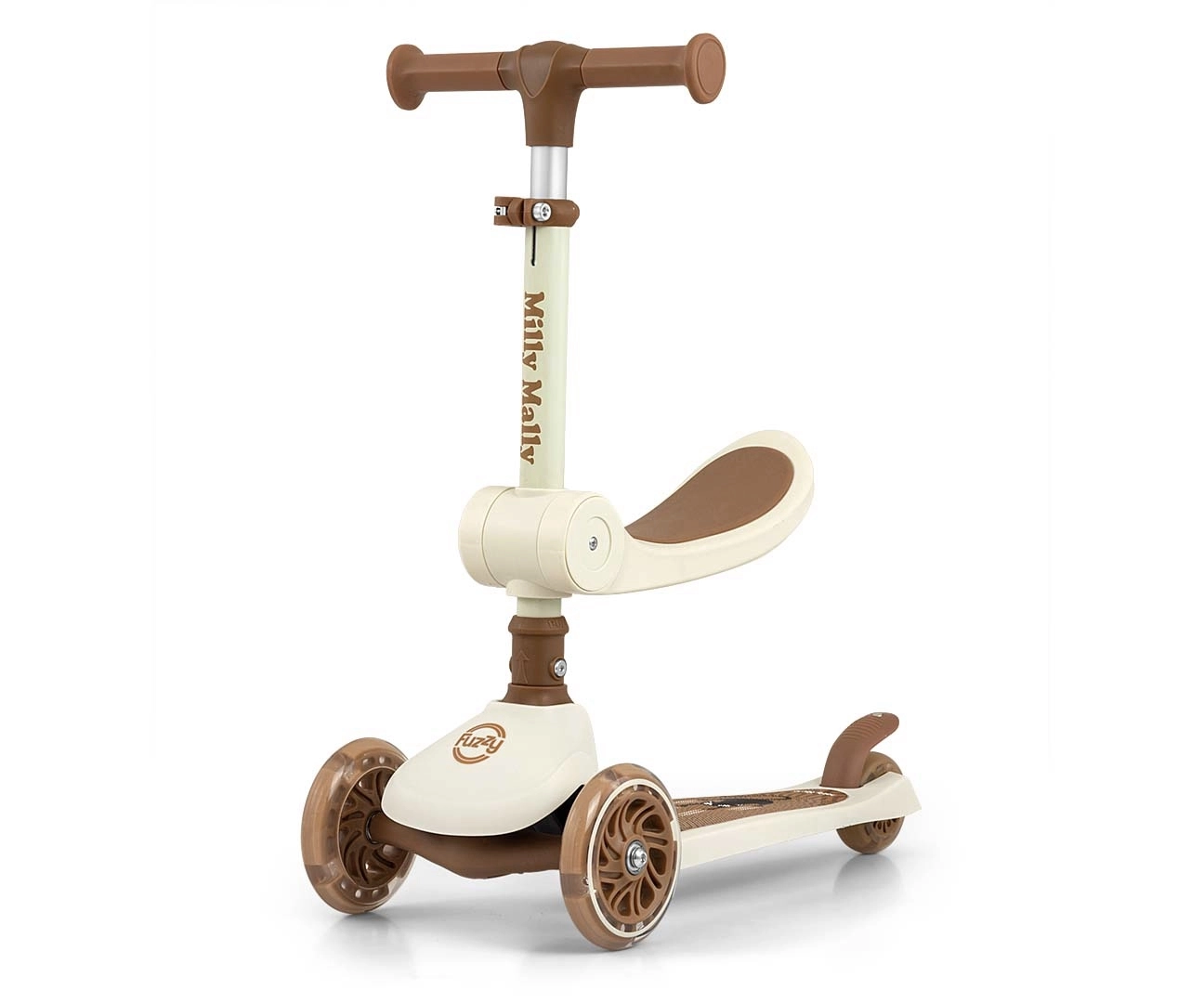 Hulajnoga Milly Mally Fuzzy Classic Beżowy