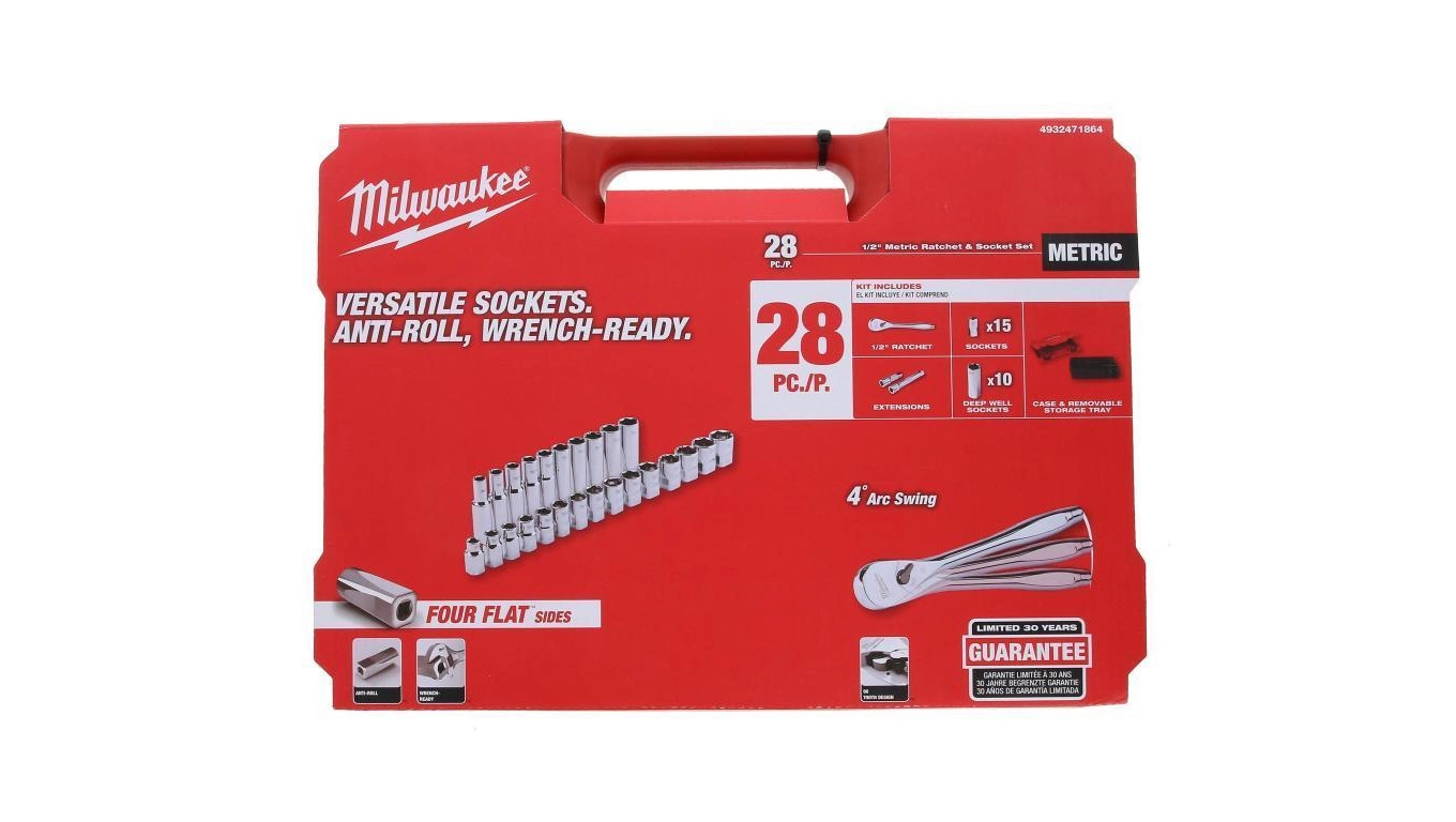 MILWAUKEE 1/2" RATCHET SOCKET SET 0001-00018-17867