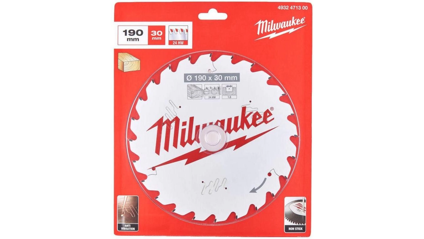 MILWAUKEE PIŁA TARCZOWA 190x30x1 6x24ATB CSB