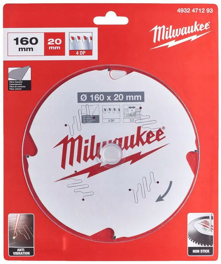 MILWAUKEE CIRCULAR SAW 160x20x2.2x4 with
