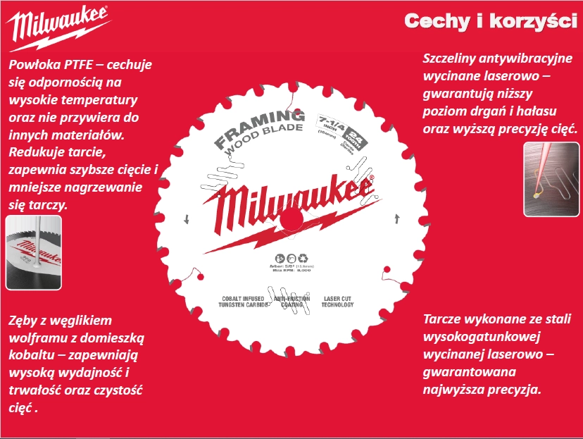 Medžio pjovimo diskas MILWAUKEE CSB P