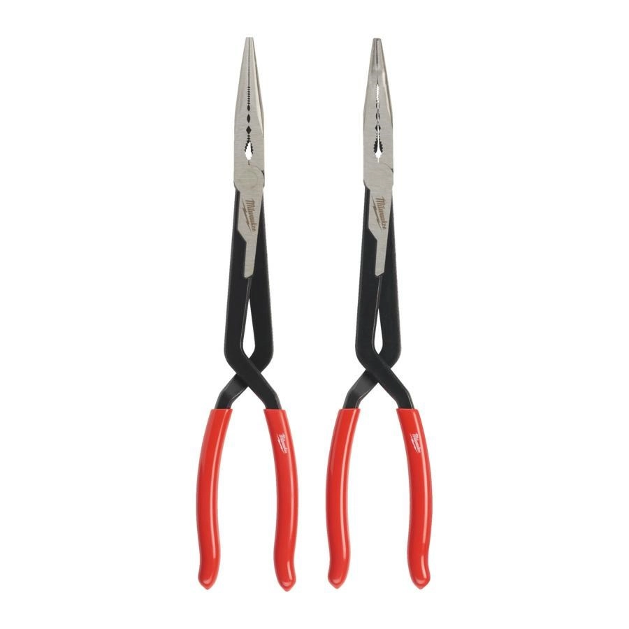 MILWAUKEE EXTENDED PLIERS SET STRAIGHT AND