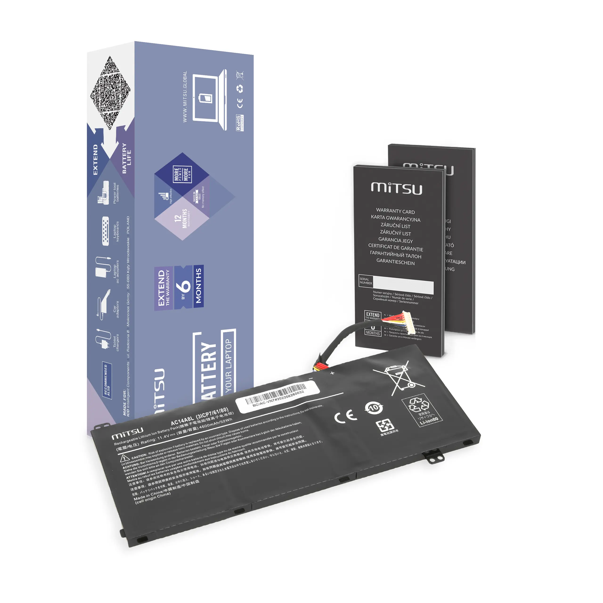 MITSU BC/AC-VN7 5BM284 laptop battery (52