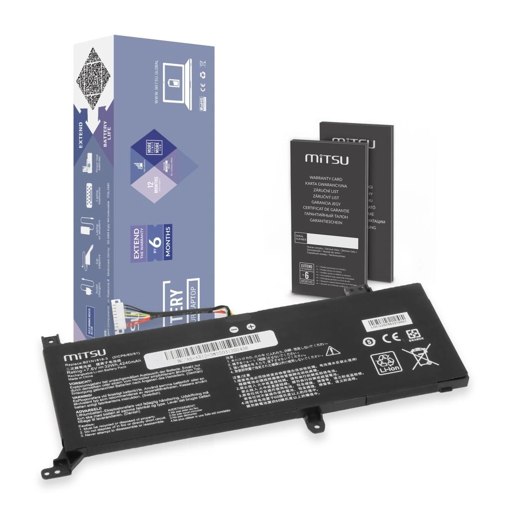 Mitsu battery for Asus Vivobook 14
