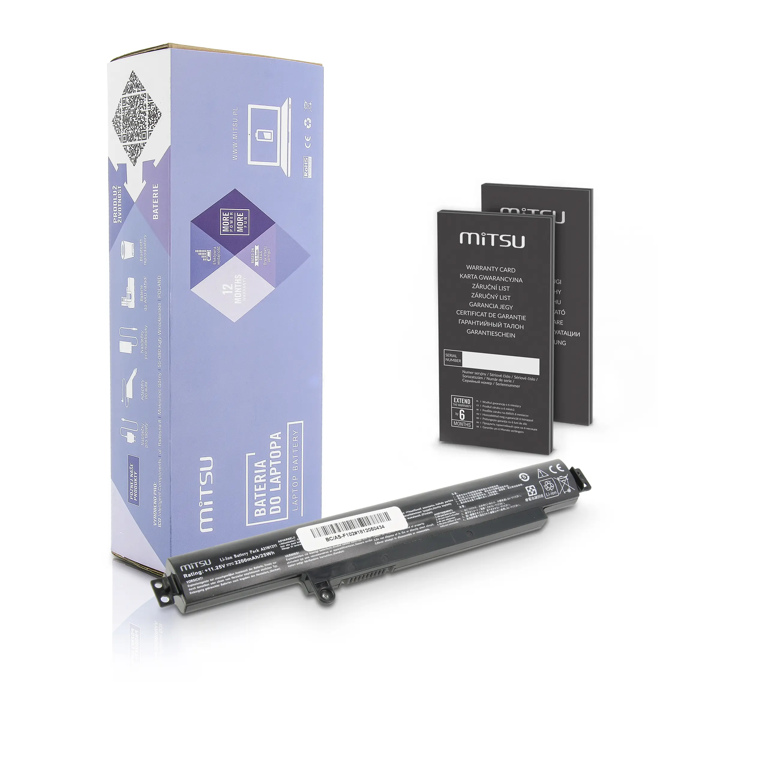 Laptop battery MITSU BC/AS-F102 5BM281 (25