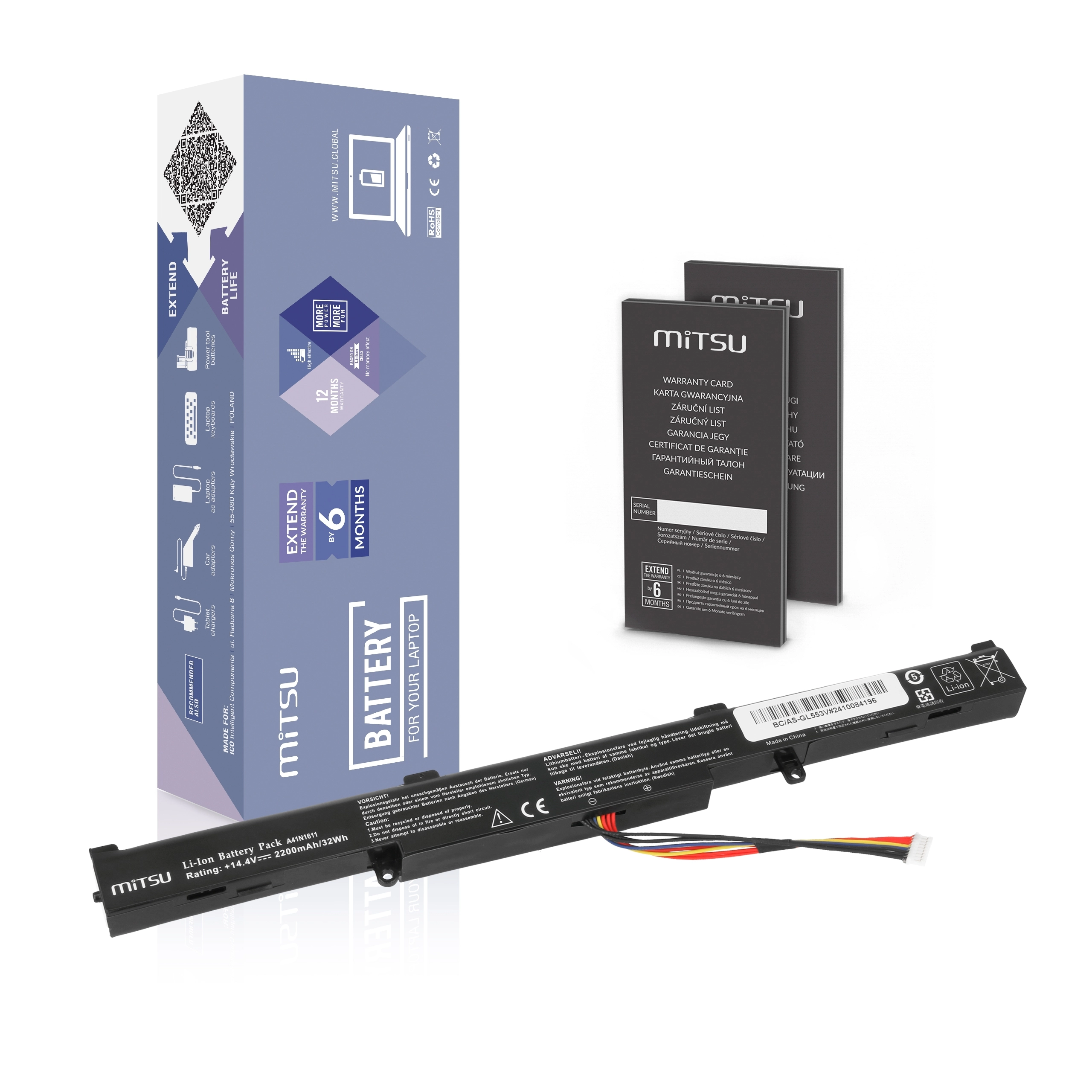 Mitsu battery for Asus ROG Strix