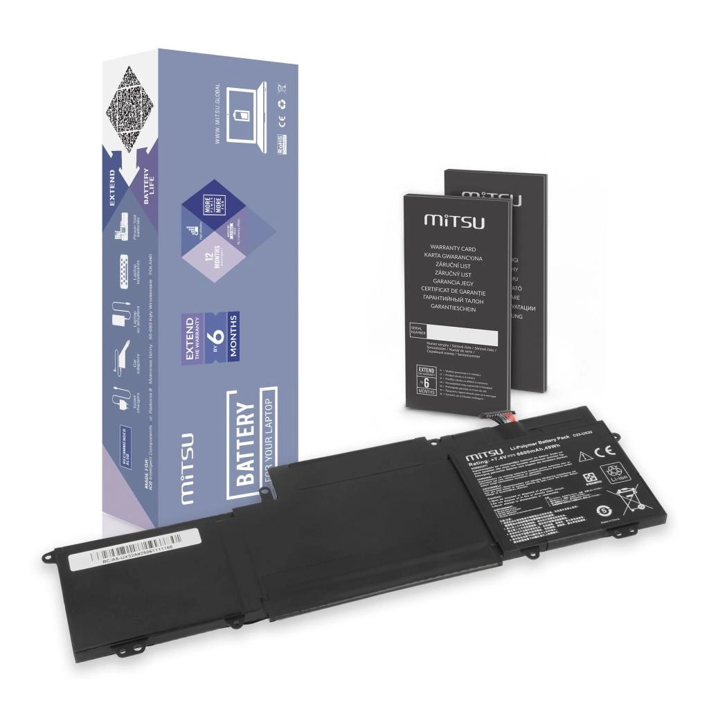 Mitsu Battery for Asus ZenBook UX32A