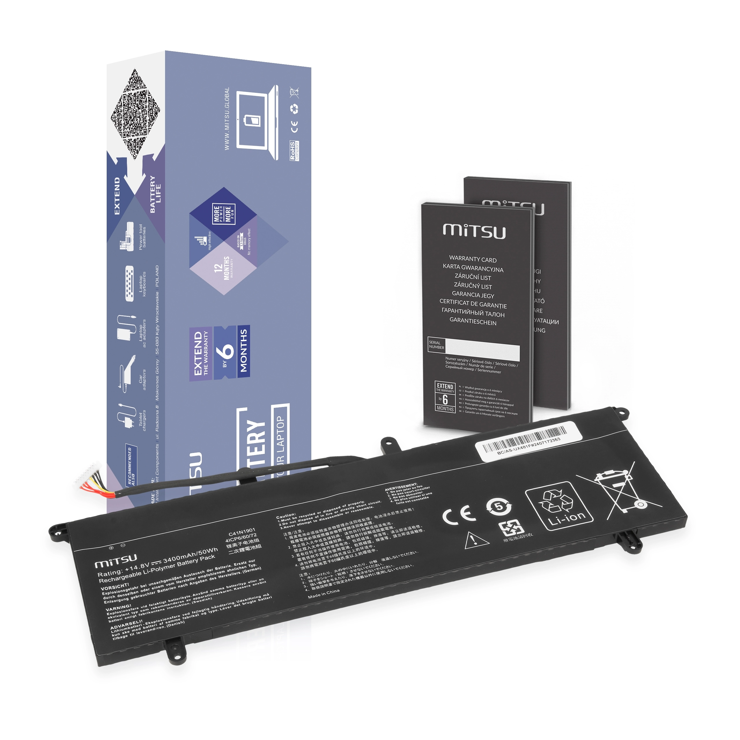 Bateria C41N1901 do Asus ZenBook Duo