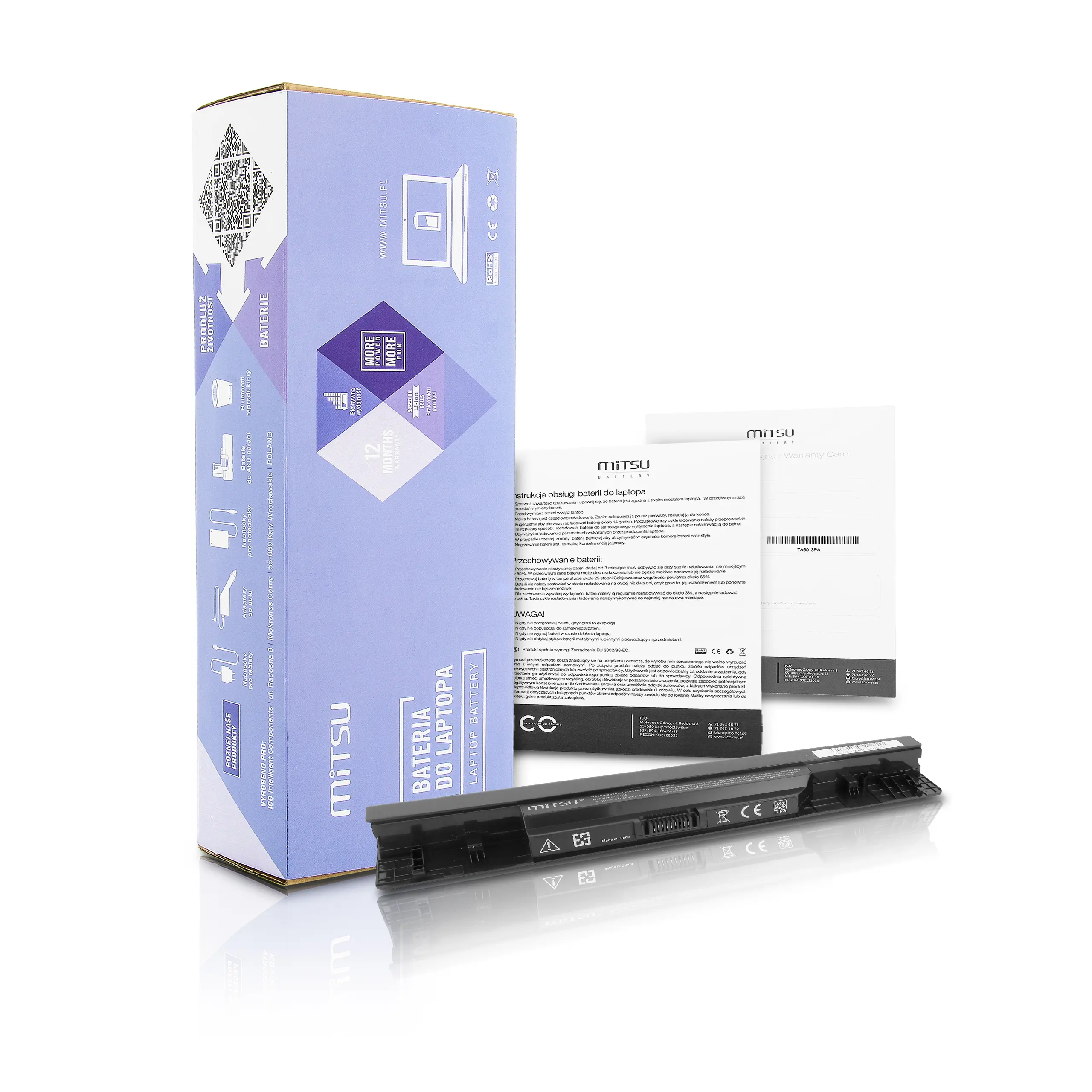 Mitsu Battery for Dell Inspiron 1464