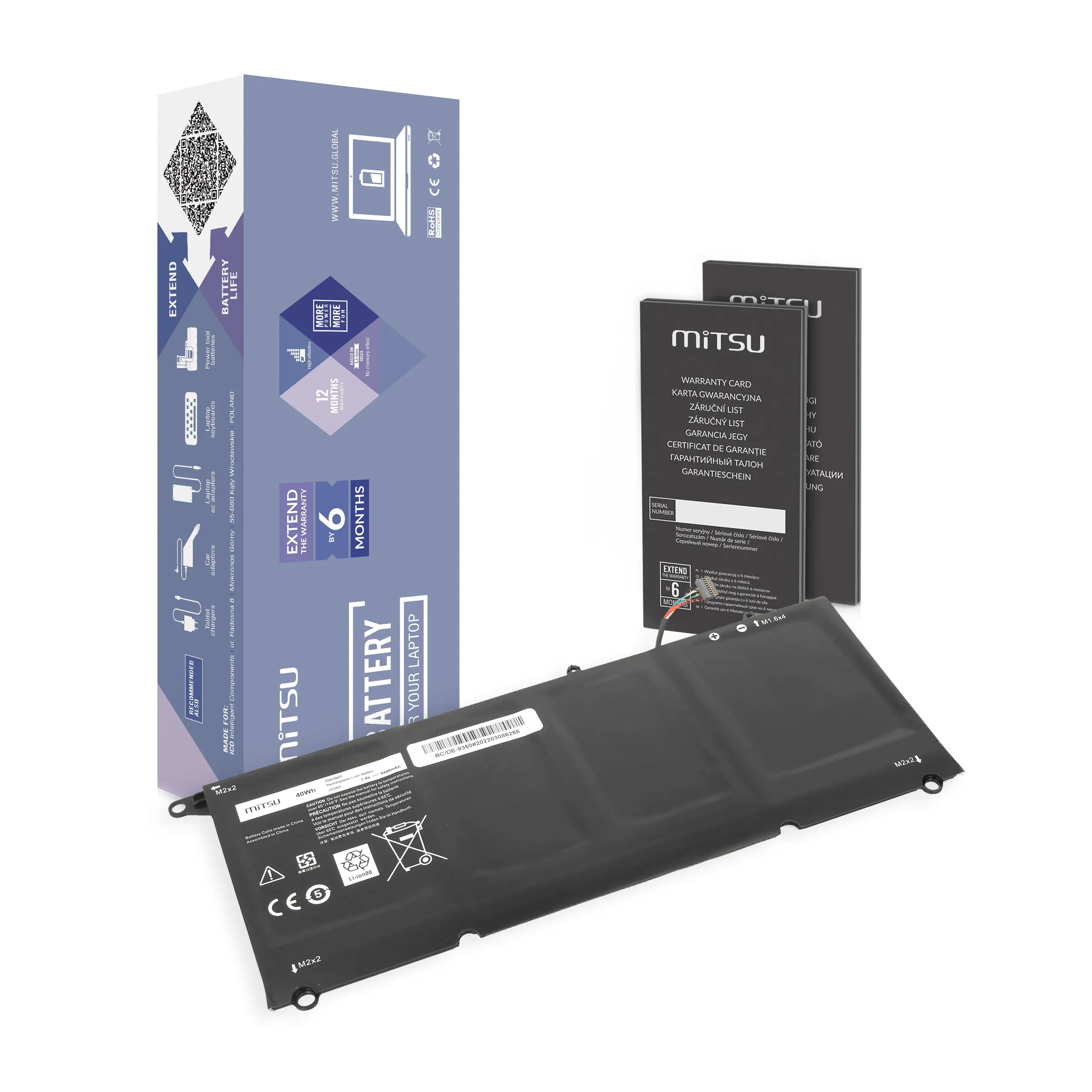 Mitsu Dell XPS 13 9350 Battery