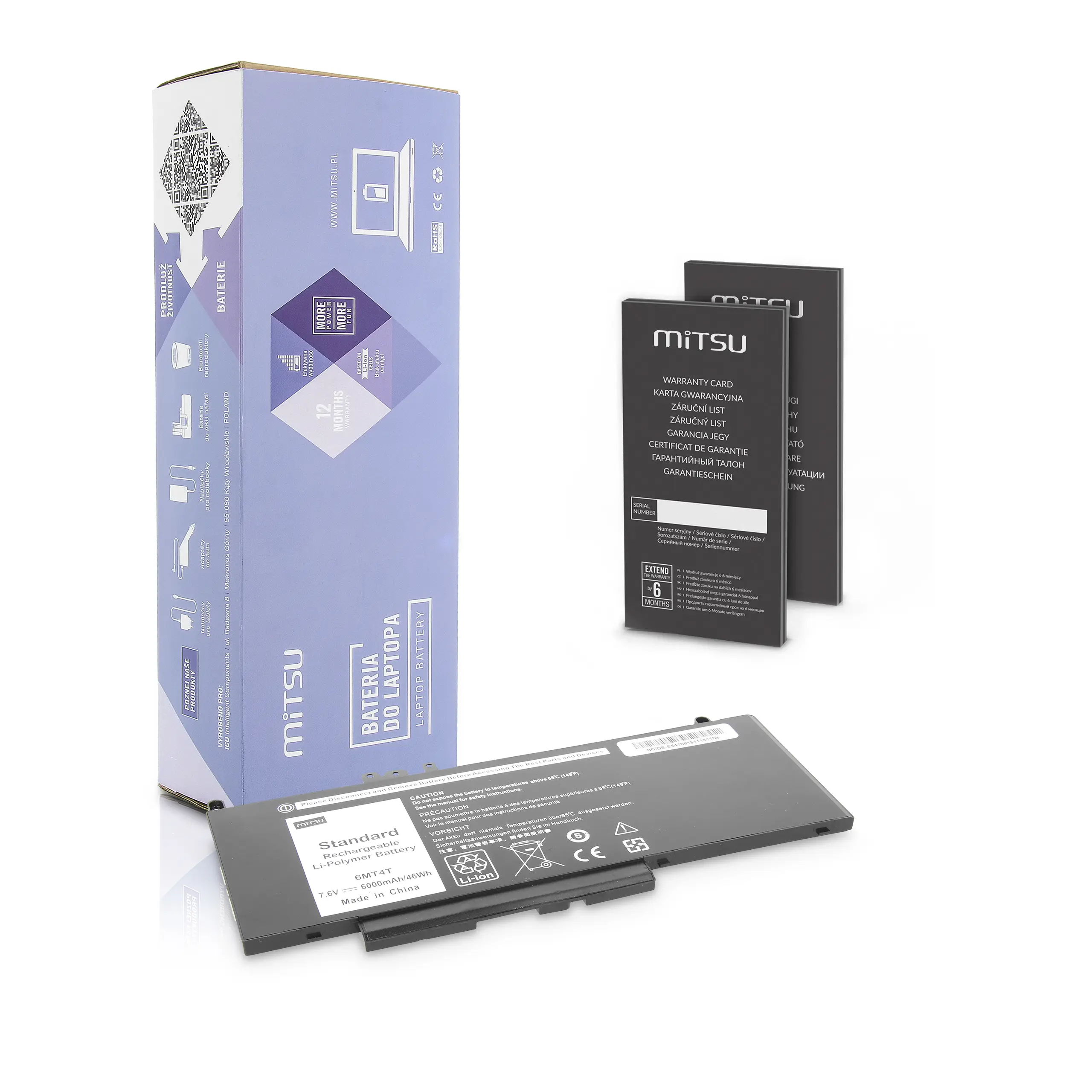Bateria Mitsu Dell Latitude E5470 E5570