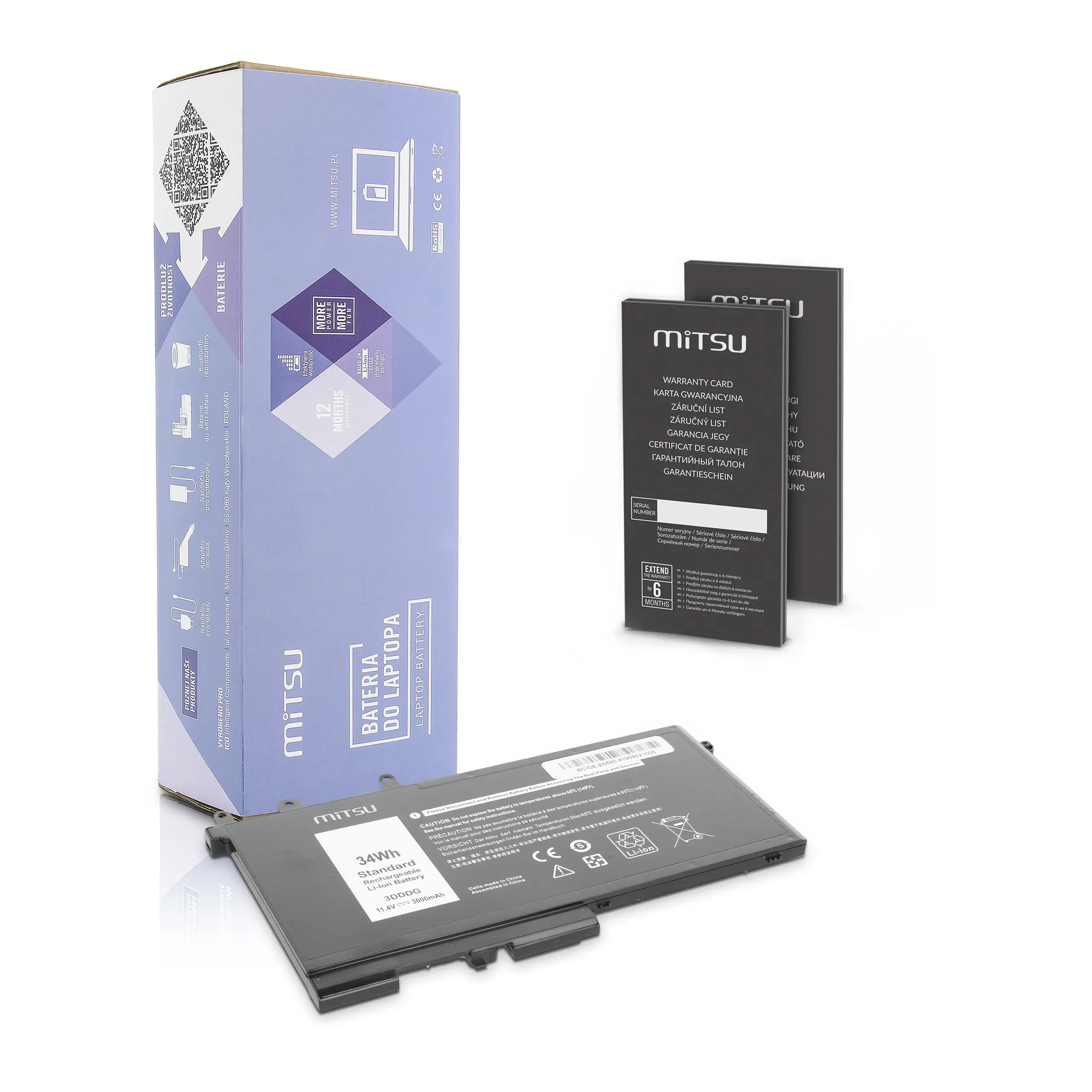 Bateria do laptopa MITSU BC/DE-E5580 5BM308