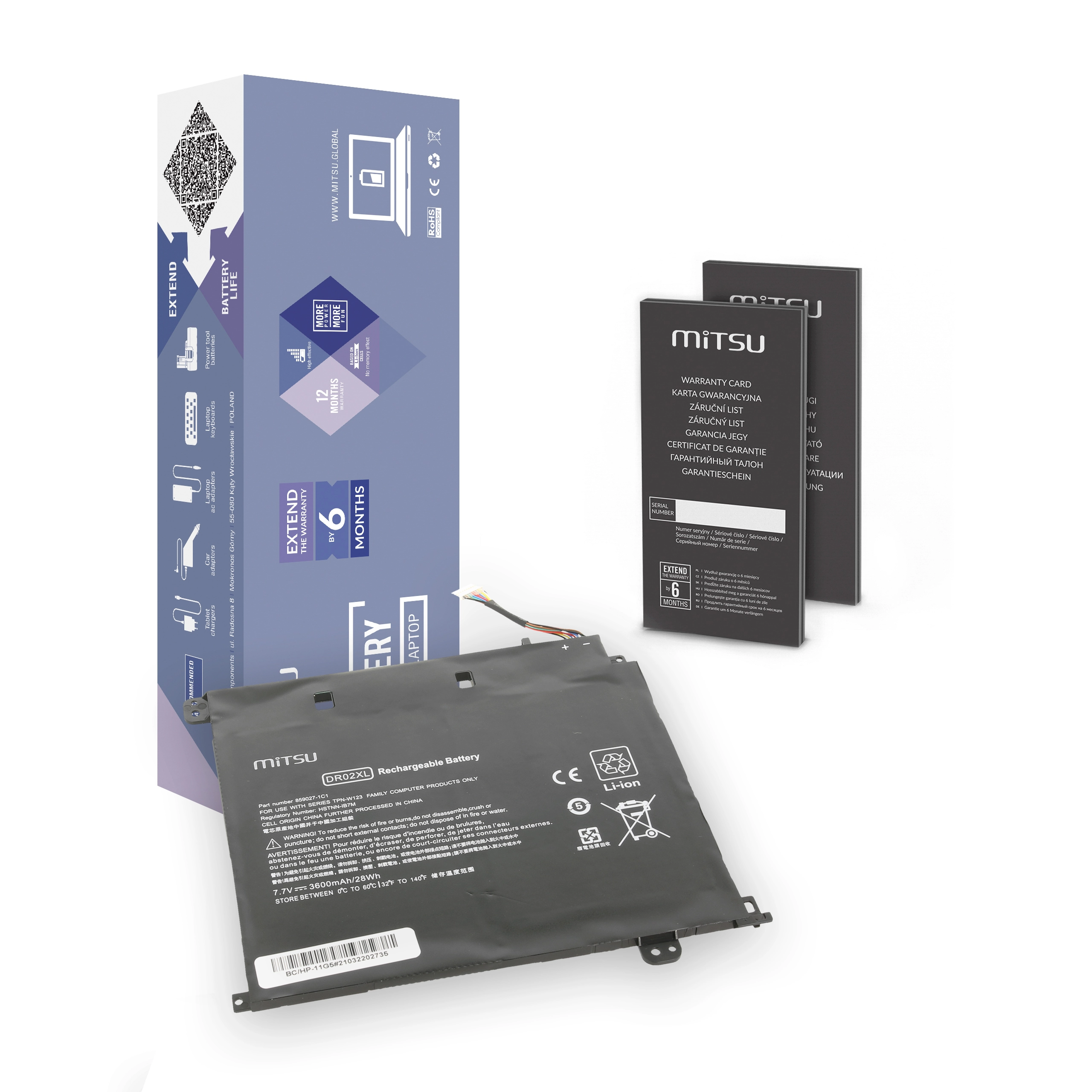 MITSU BATERIA BC/HP-11G5 (3600 MAH 28