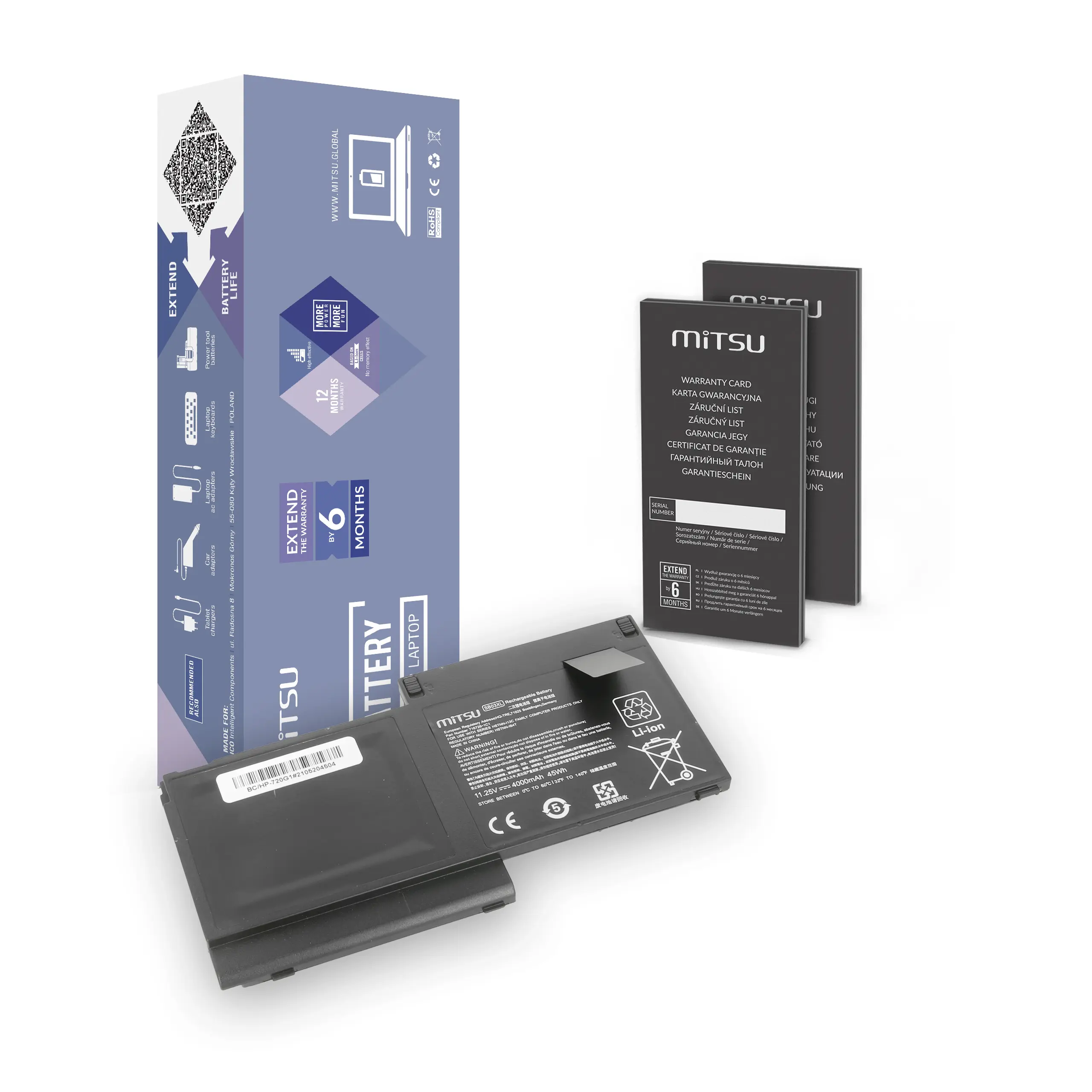 Battery Mitsu HP EliteBook 720 G1