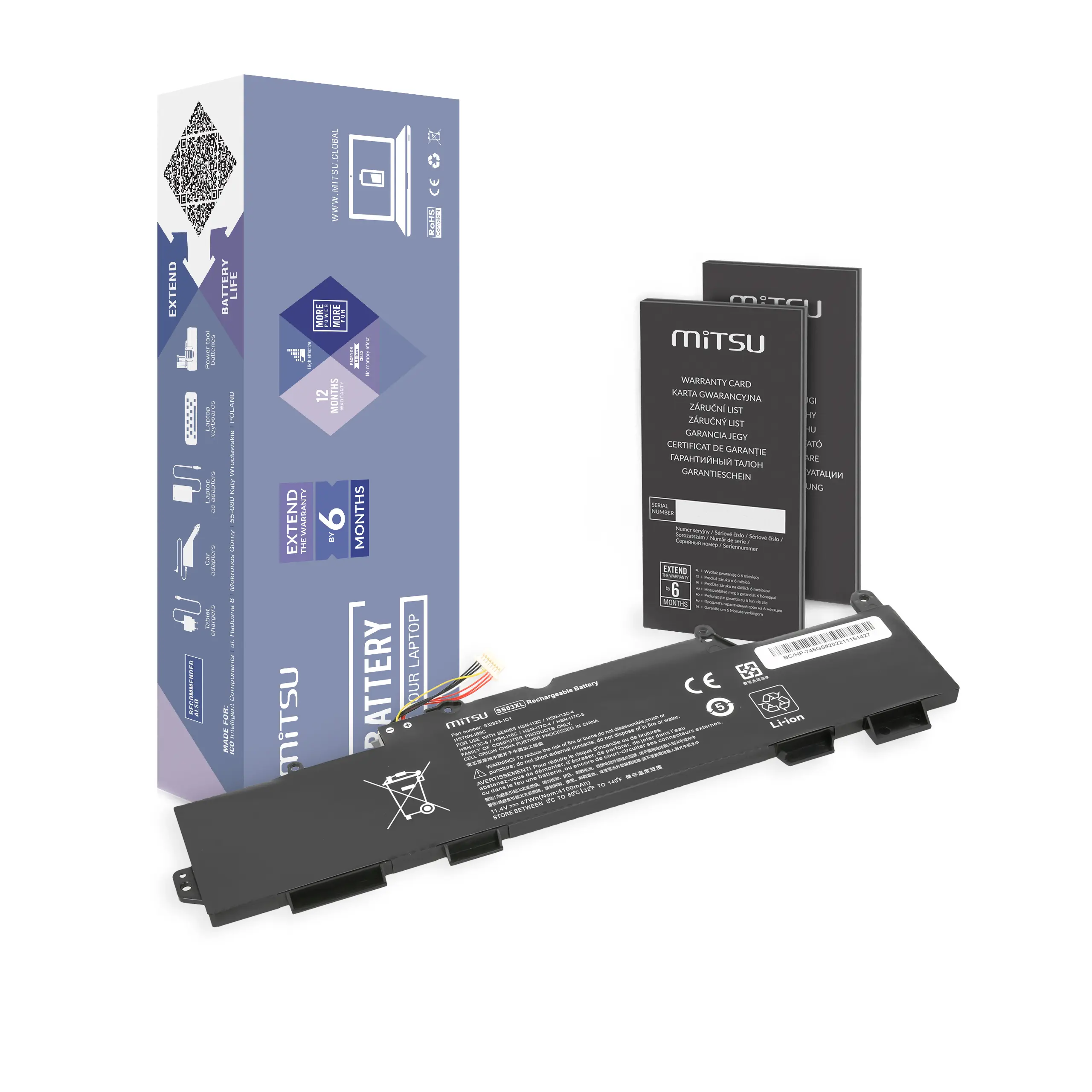 Bateria Mitsu HP EliteBook 735 745