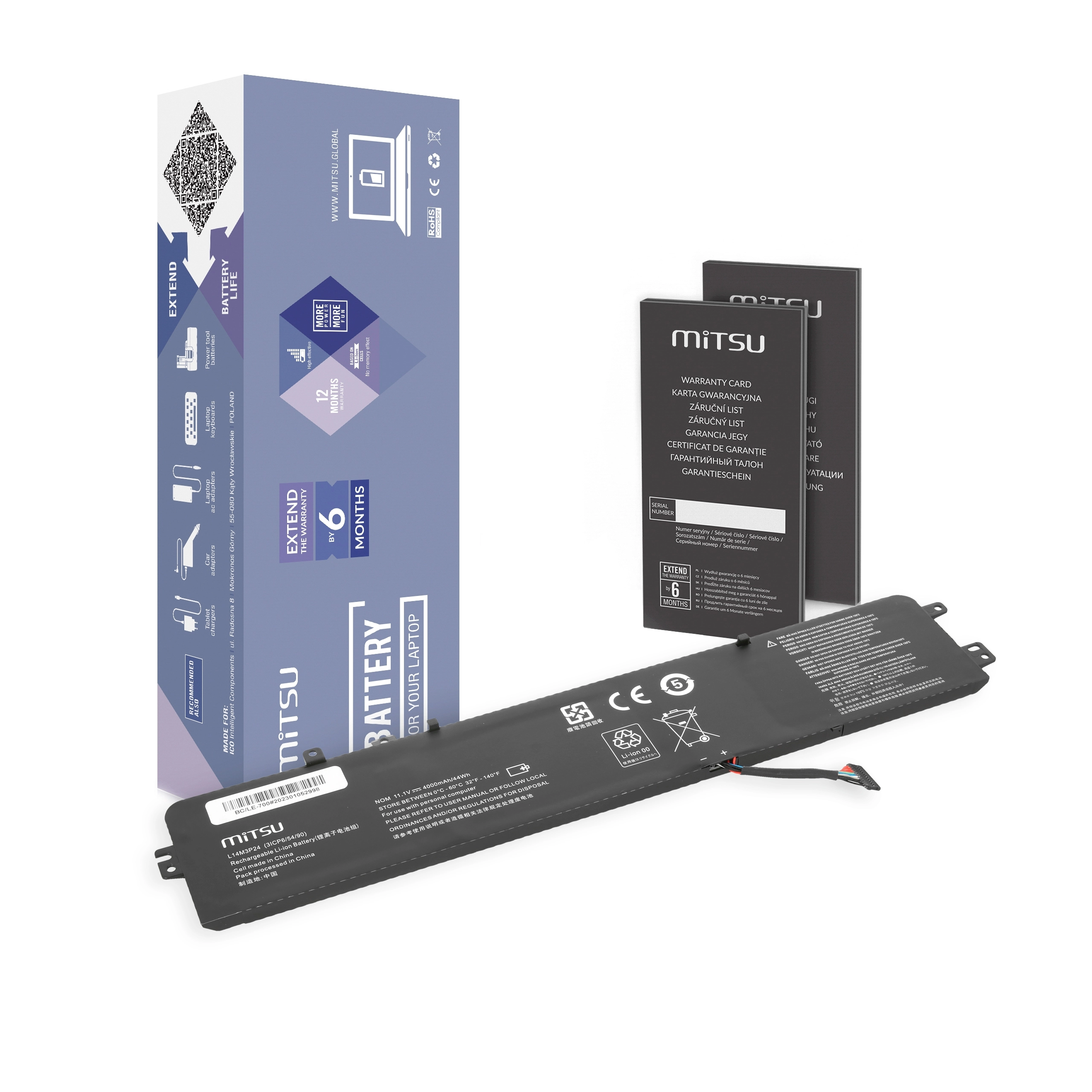 Bateria Mitsu Bateria Lenovo Yoga L14M3P24