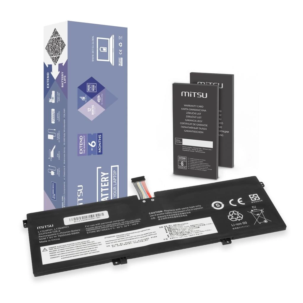 Battery Mitsu for Lenovo Yoga C930-13IKB