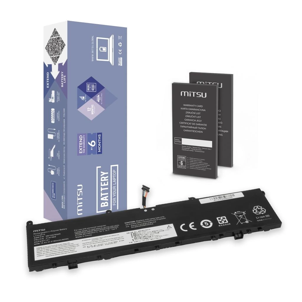 Battery Mitsu for Lenovo ThinkPad P1