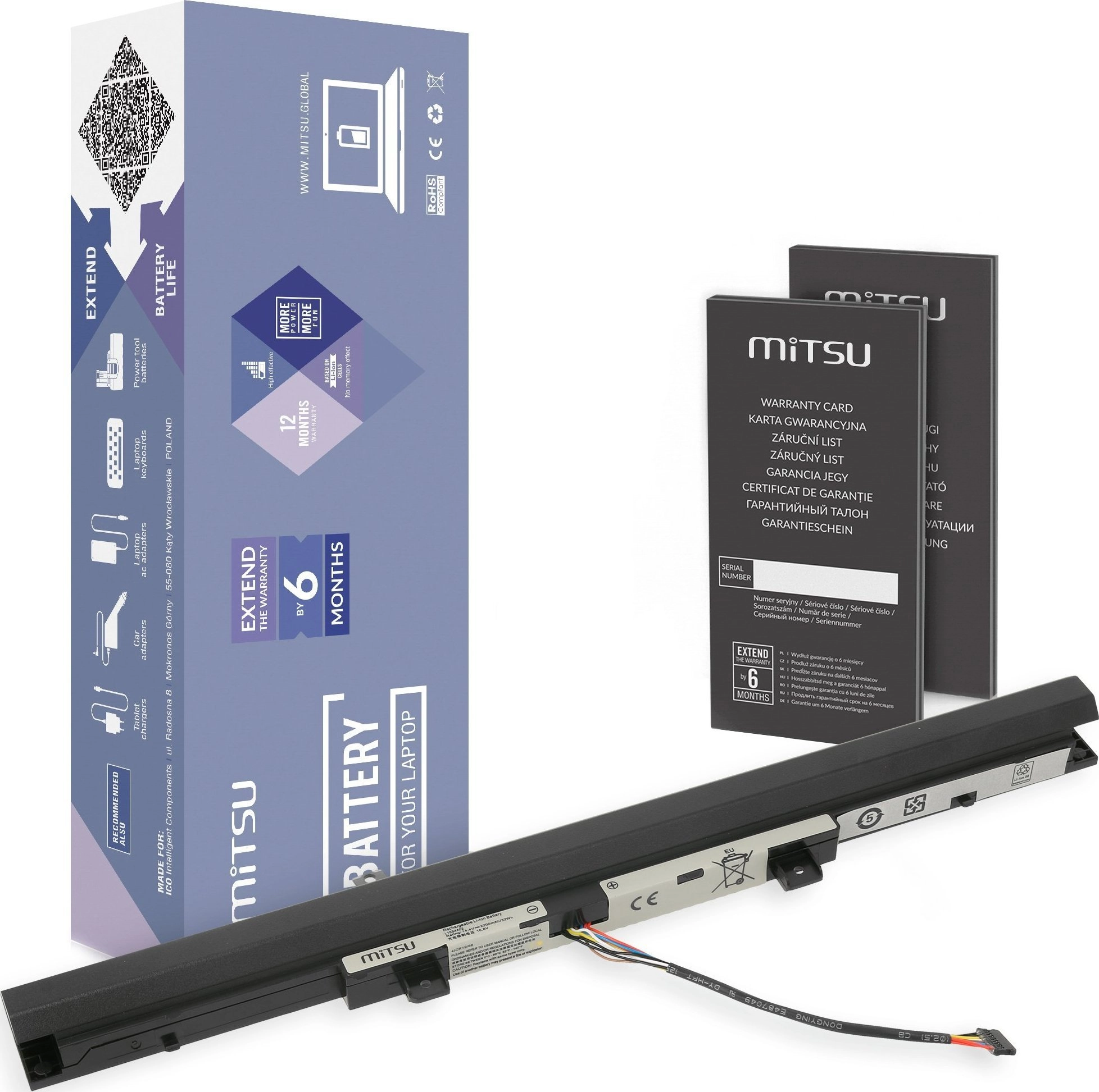 Bateria Mitsu do notebooka Lenovo IdeaPad