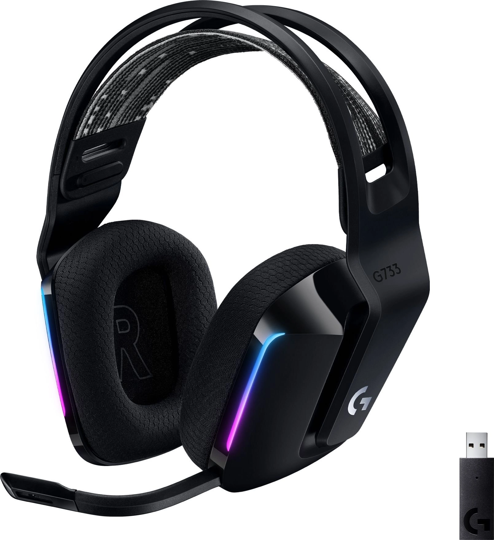 Słuchawki Logitech G733 Lightspeed Czarne (981-000864)