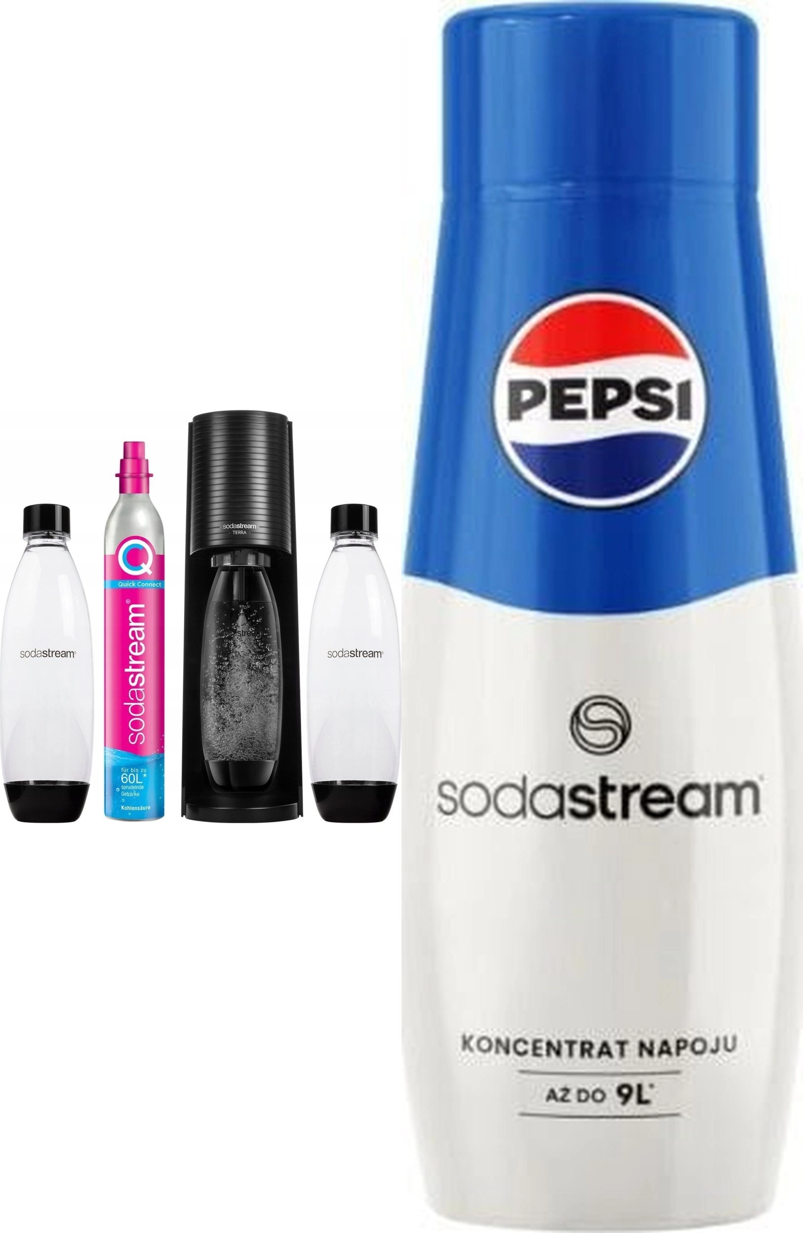 Saturator Sodastream Terra + 2 butelki