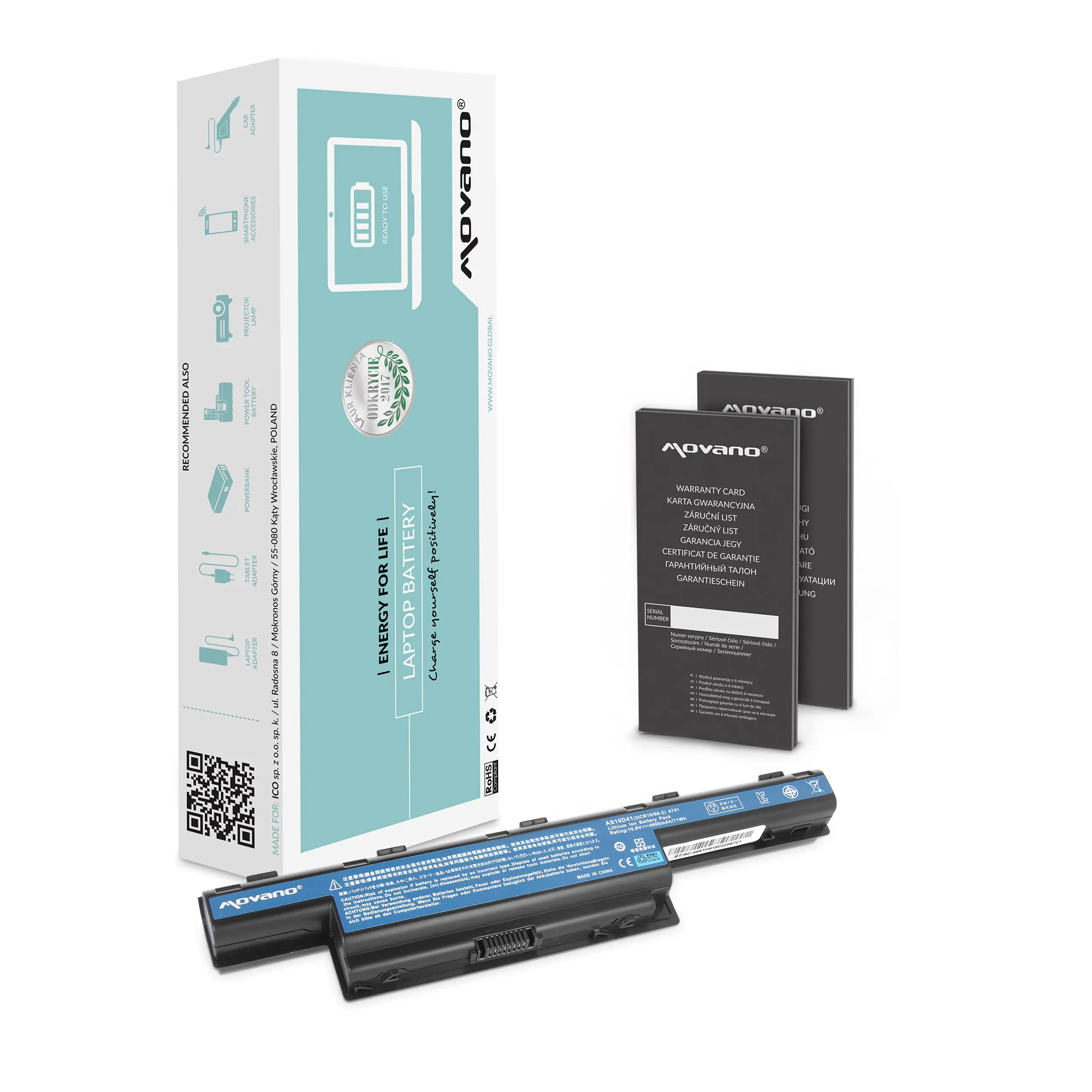 Movano battery for Acer Aspire 4551