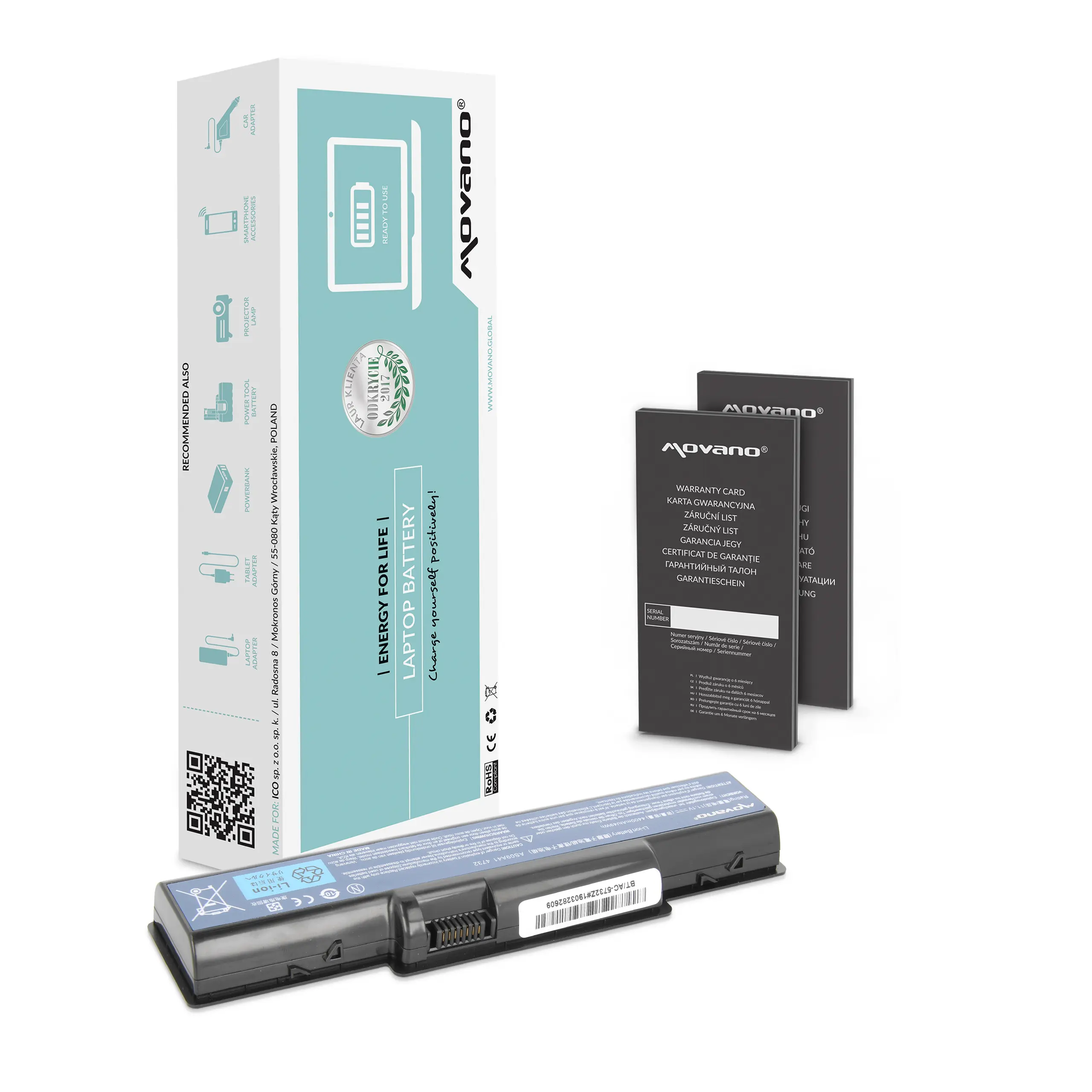 Movano battery for Acer Aspire 4732