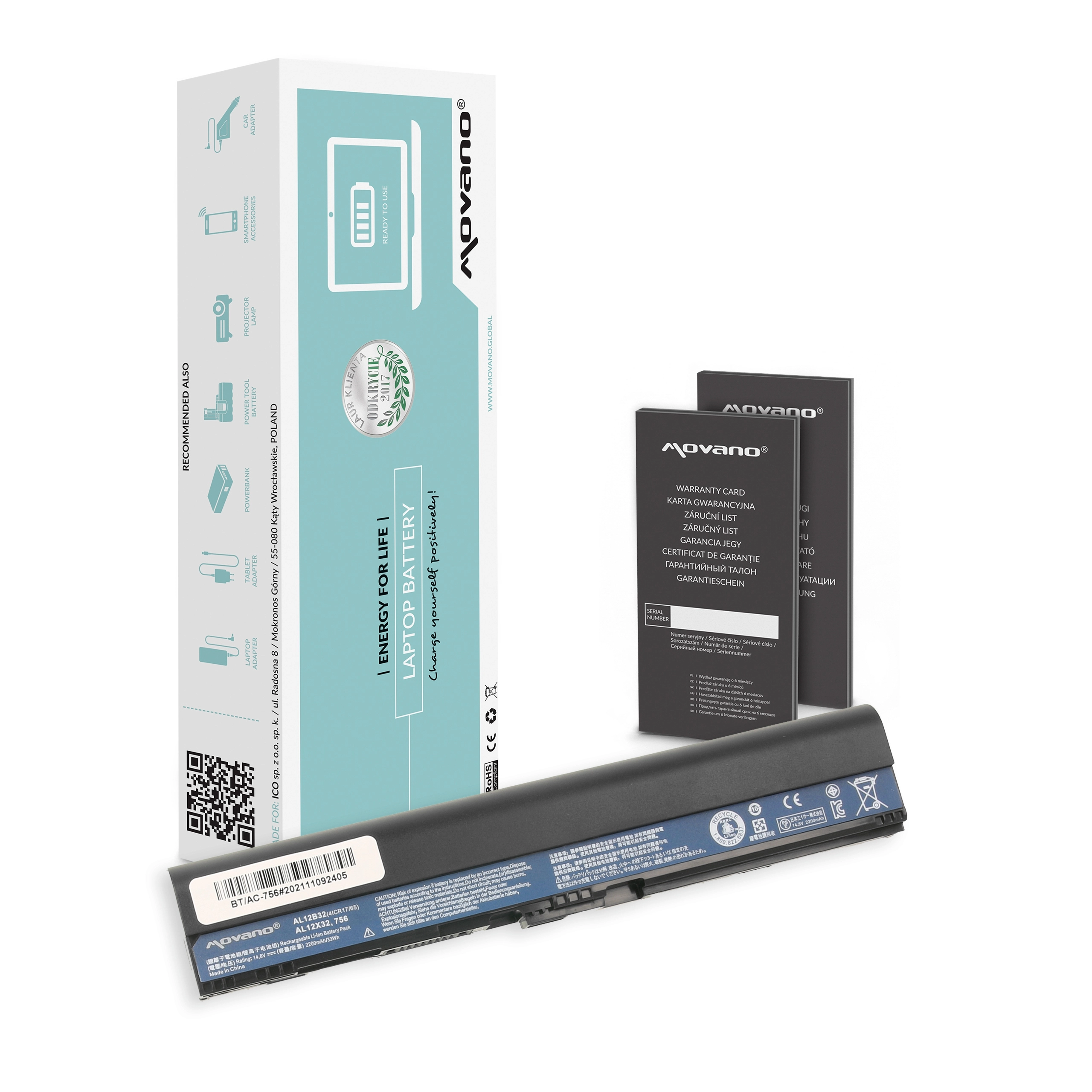 Movano battery for Acer Aspire One