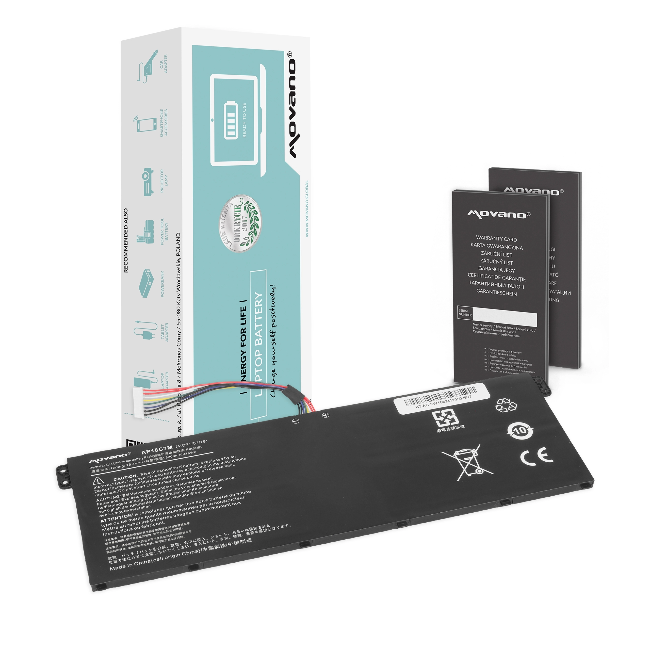Battery Movano for Acer Spin 5