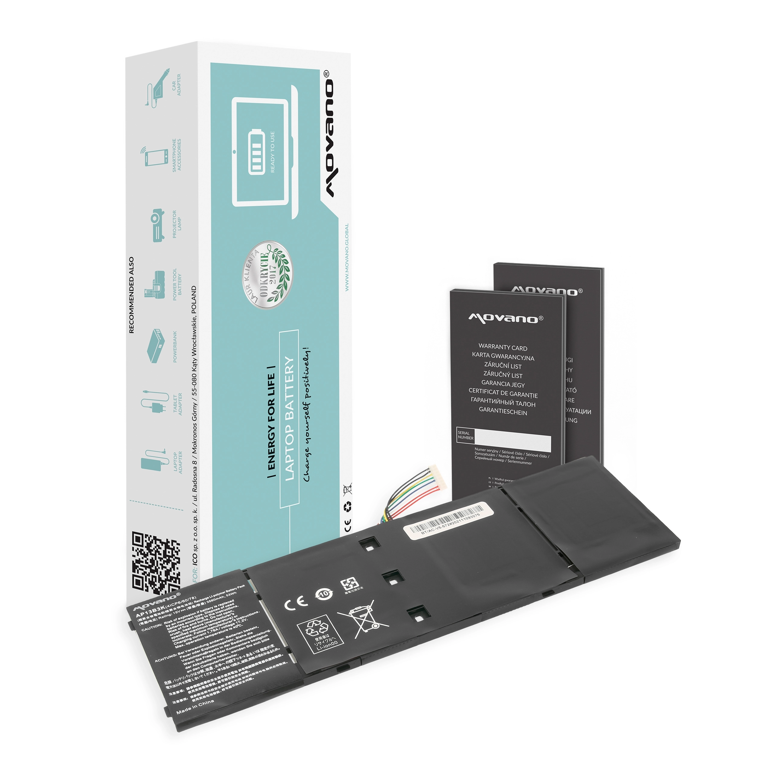 Movano battery for Acer Aspire V5-572