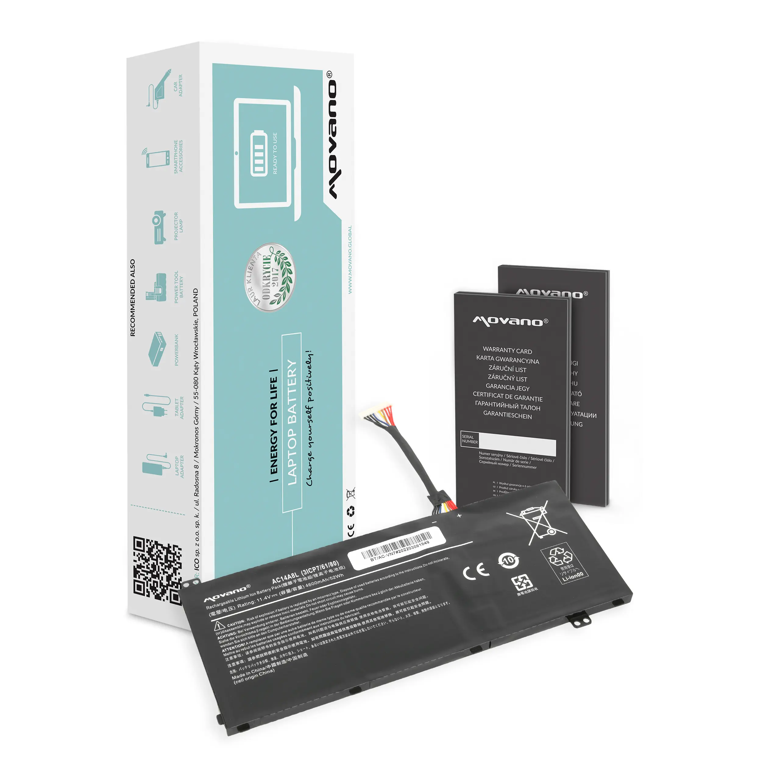 Bateria Movano do notebooka Acer Aspire