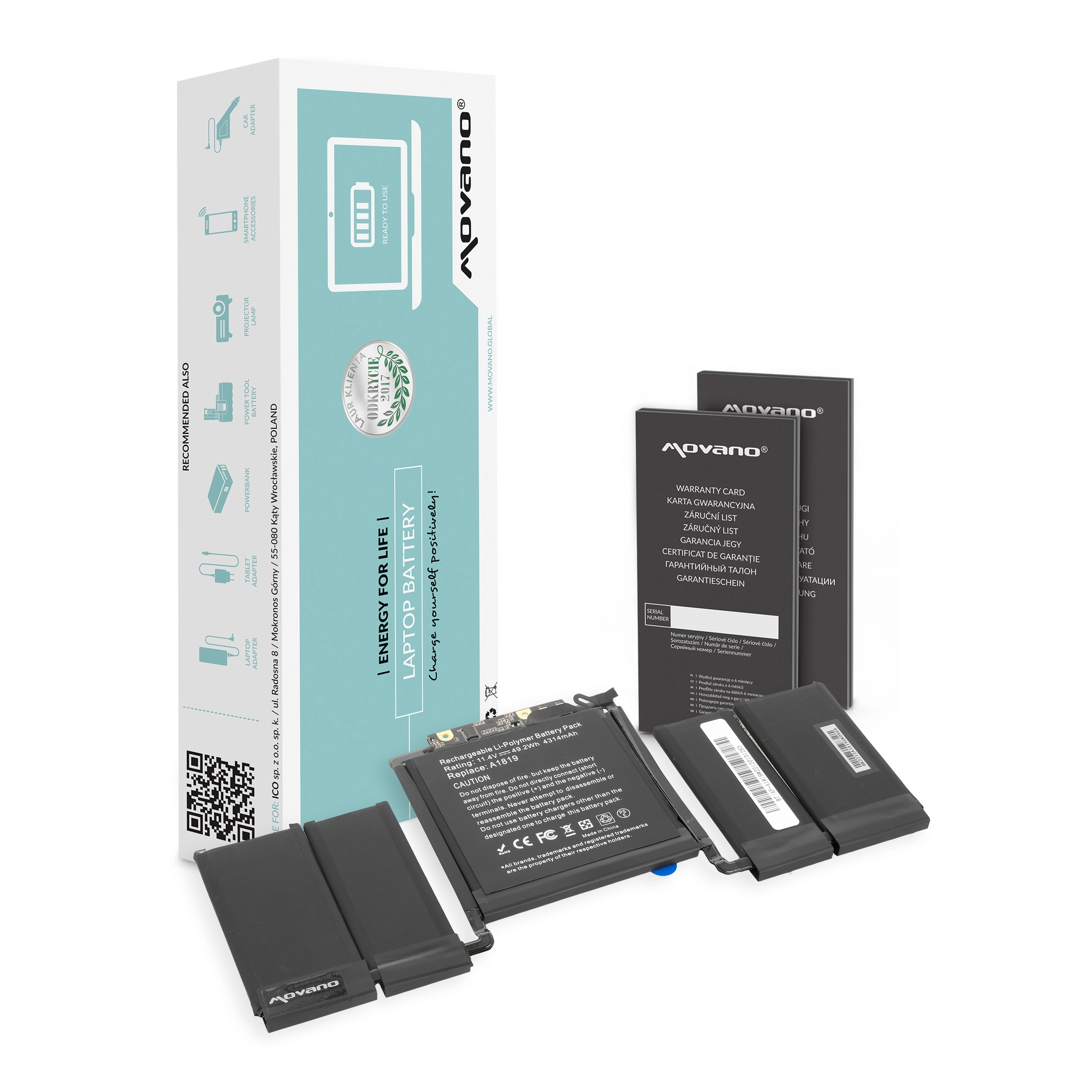 Movano battery for Apple MacBook Pro