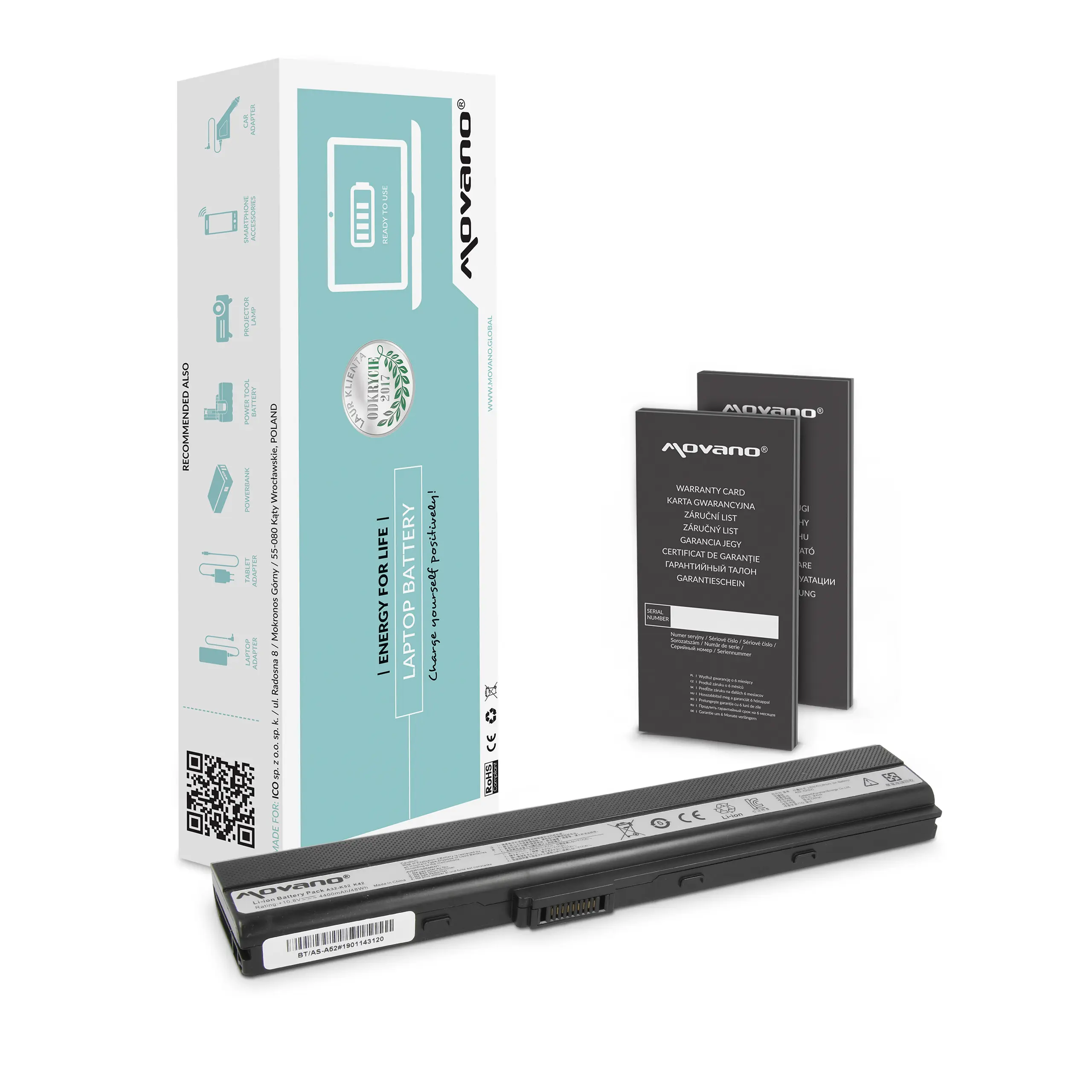 Bateria A32-K52 do Asus A52 A52F